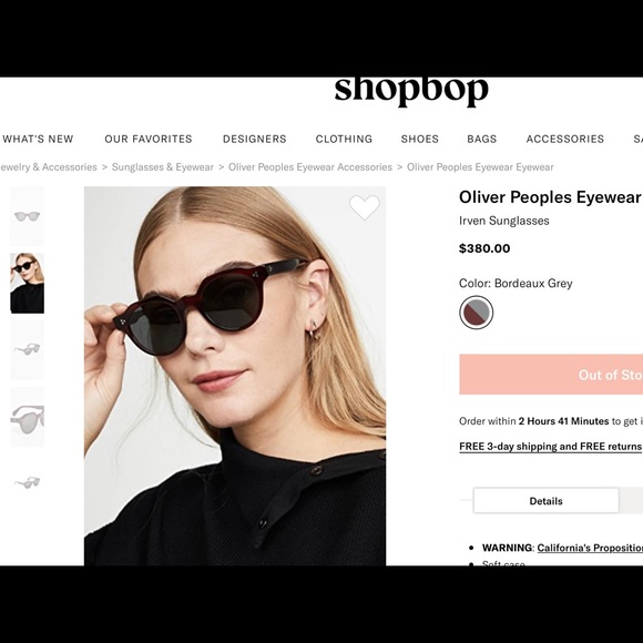 Oliver Peoples Brown Irven Sunglasses lightly used in case - Picture 2 of 16